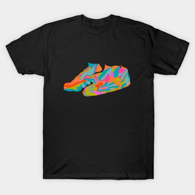 Technicolour Sneakers T-Shirt by jillell